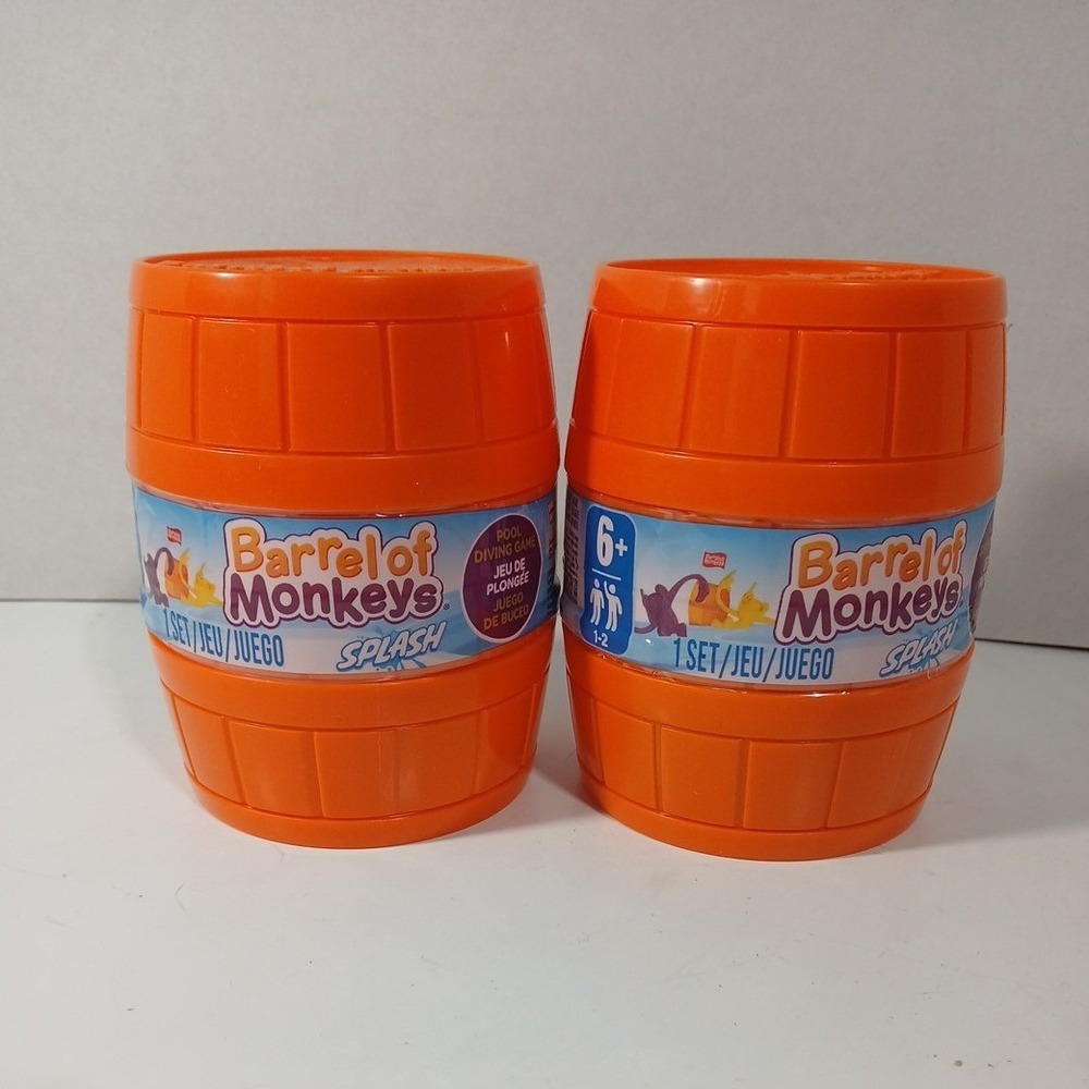2 Barrels Of Monkeys Splash: Pool Diving Fun Game Ages 6+ Hasbro | BRAND NEW